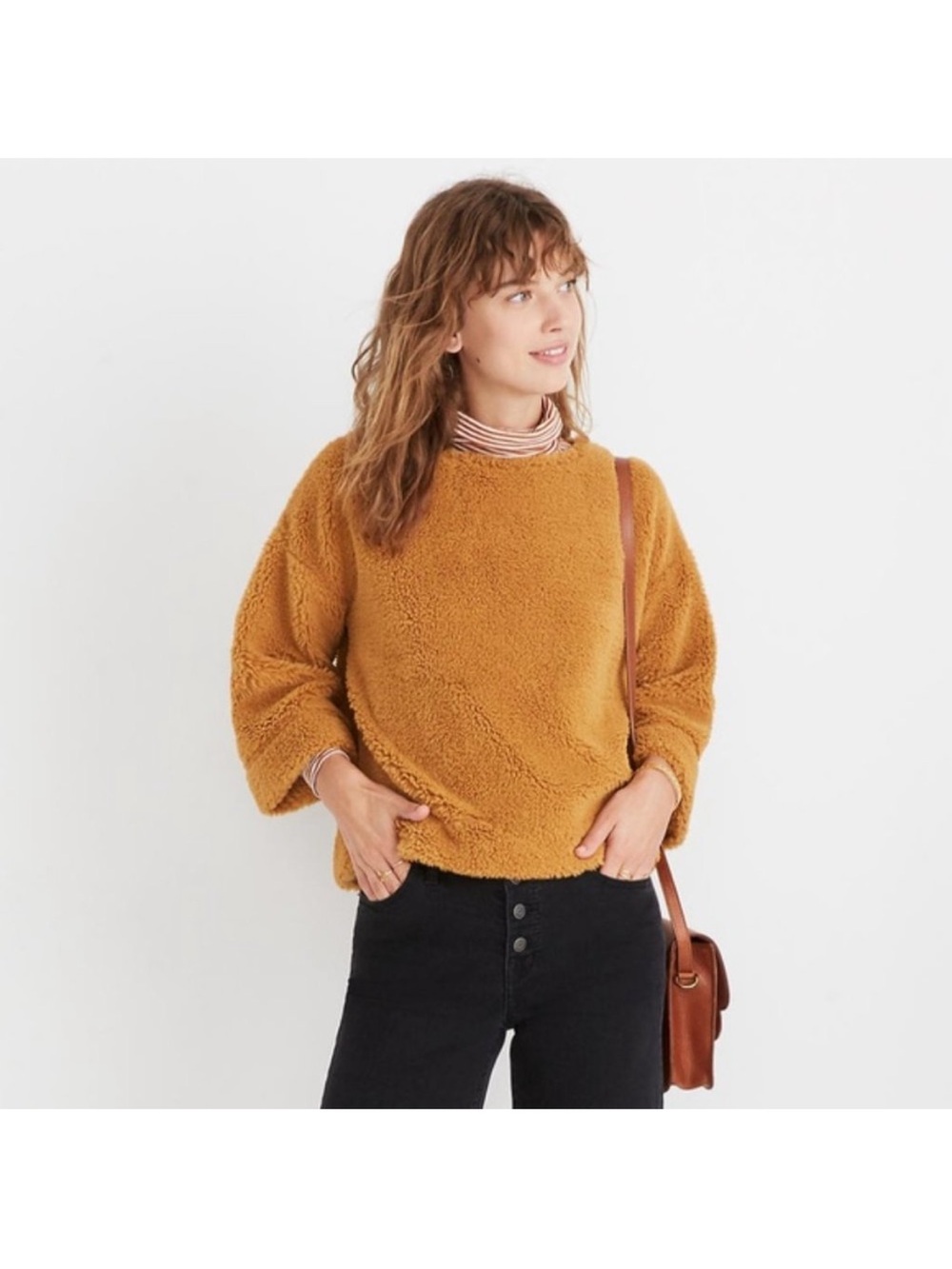 Madewell Superfurry Top Size L